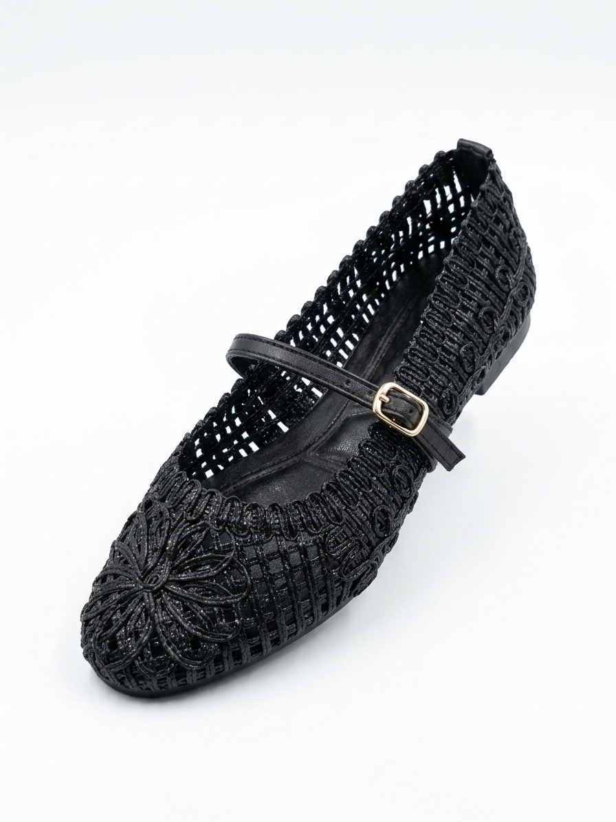 Flora Woven Mary Jane Flat