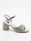 Sparkle Ankle-Strap Evening Sandals