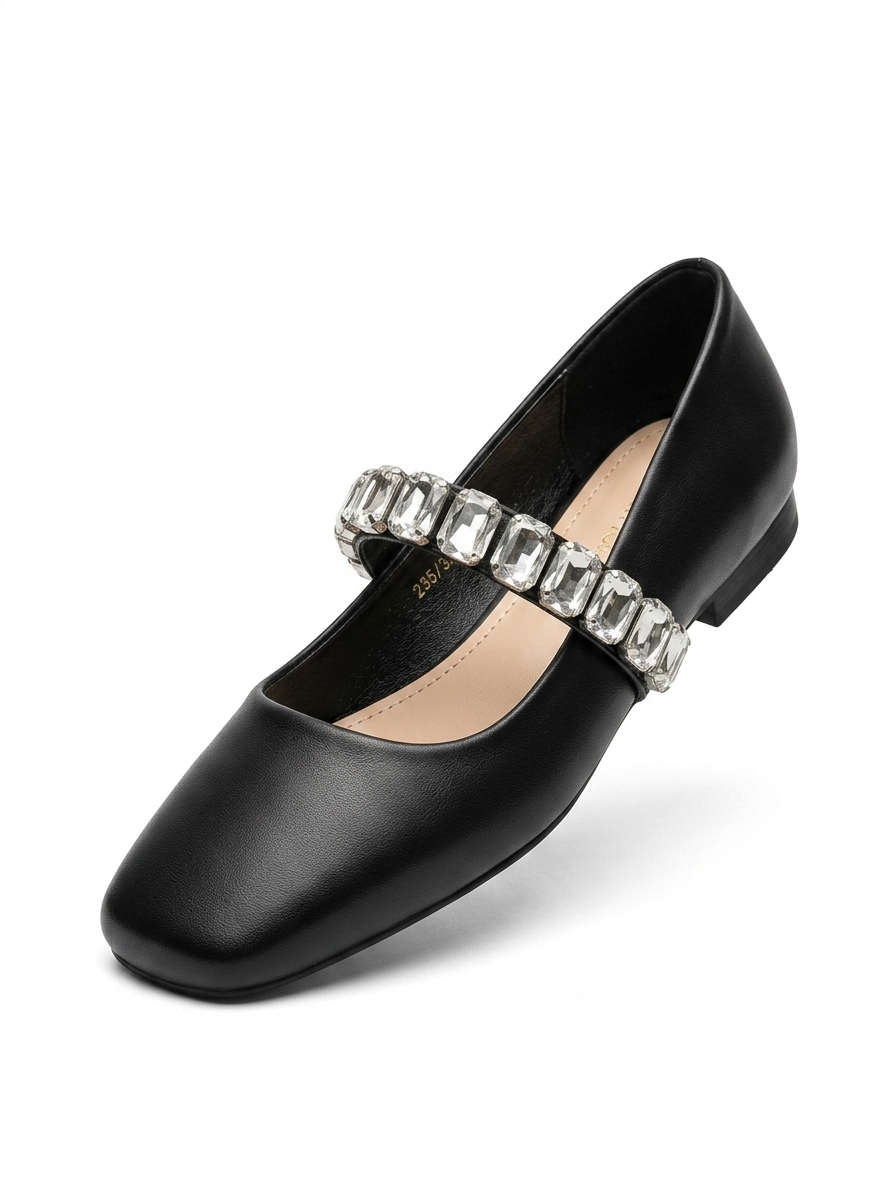 Crystal Mary Jane Flats
