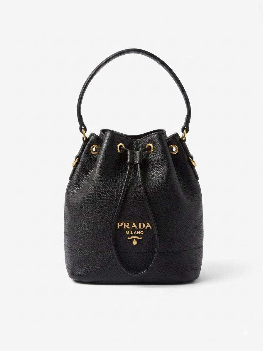 Prada Leather Bucket Bag