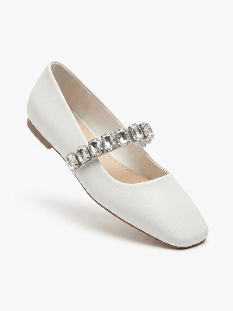 Crystal Mary Jane Flats