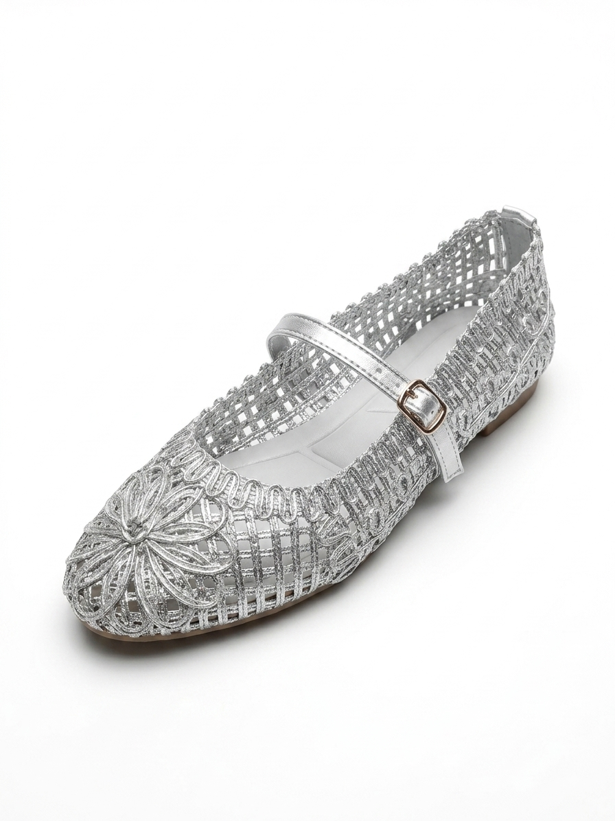 Flora Woven Mary Jane Flat