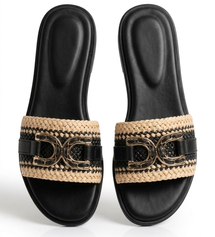 Chic Woven Slides